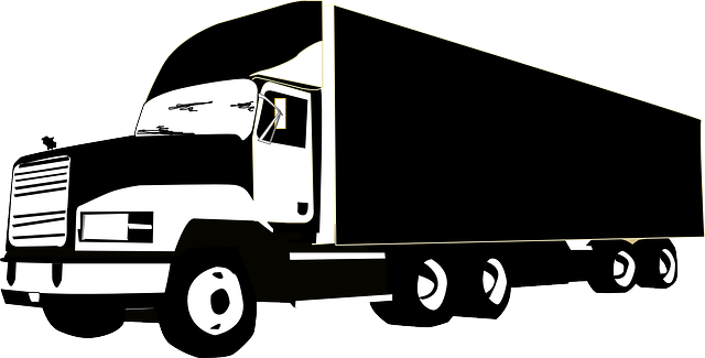 kamion přepravující zboží